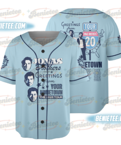 20th Anniversary Of Jonas Baseball Jersey, Living The Dream Tour 2025 Jersey, Jonas Fan Merchandise Shirt, Vintage Jonas Brothers Tee