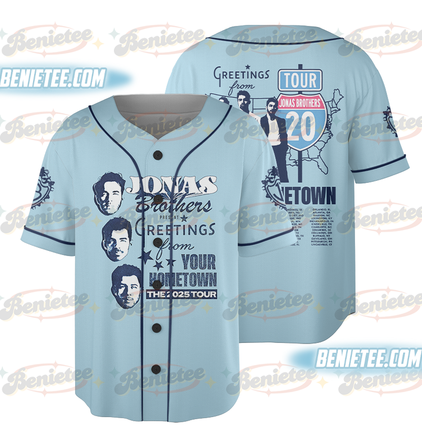20th Anniversary Of Jonas Baseball Jersey, Living The Dream Tour 2025 Jersey, Jonas Fan Merchandise Shirt, Vintage Jonas Brothers Tee