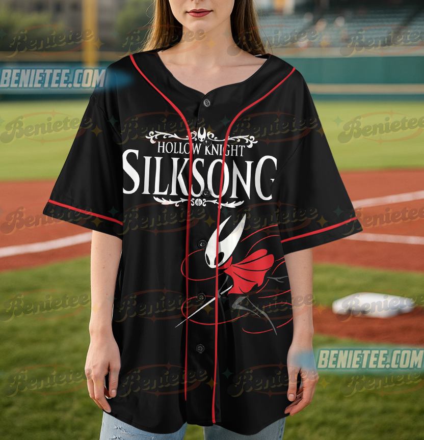 Hollow Knight Silksong Vintage Baseball Jersey, Hornet Silksong Jersey - Image 5