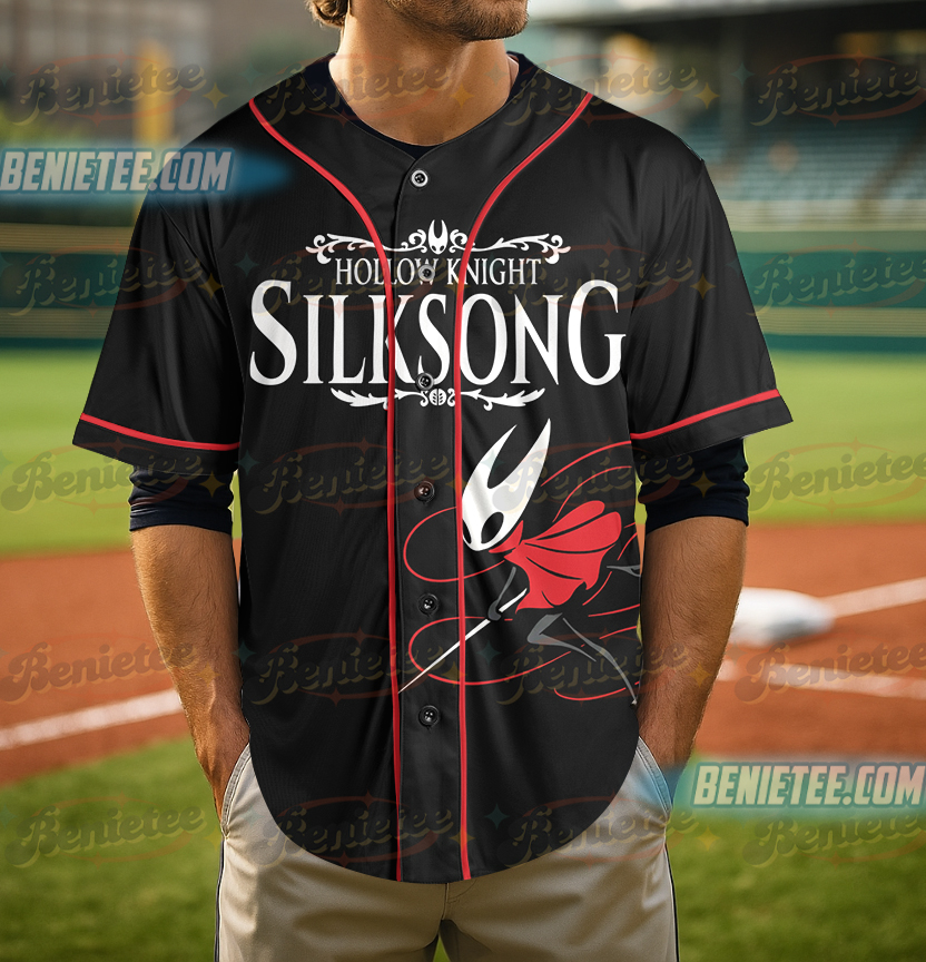 Hollow Knight Silksong Vintage Baseball Jersey, Hornet Silksong Jersey - Image 2