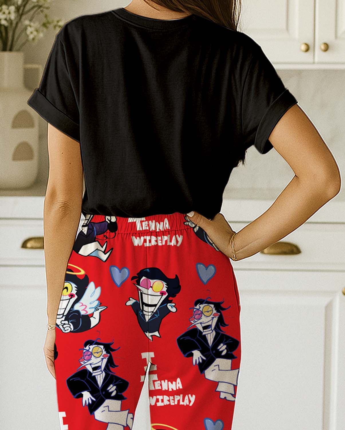 Spamton Pajama Set, Deltarune Inspired Sleepwear, Funny Chibi Print Lounge Set for Fans - Image 3