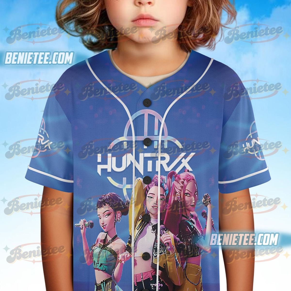 Demon Hunter Baseball Jersey, Derpy the Tiger & Bird Demon Hunter Jersey - Image 3
