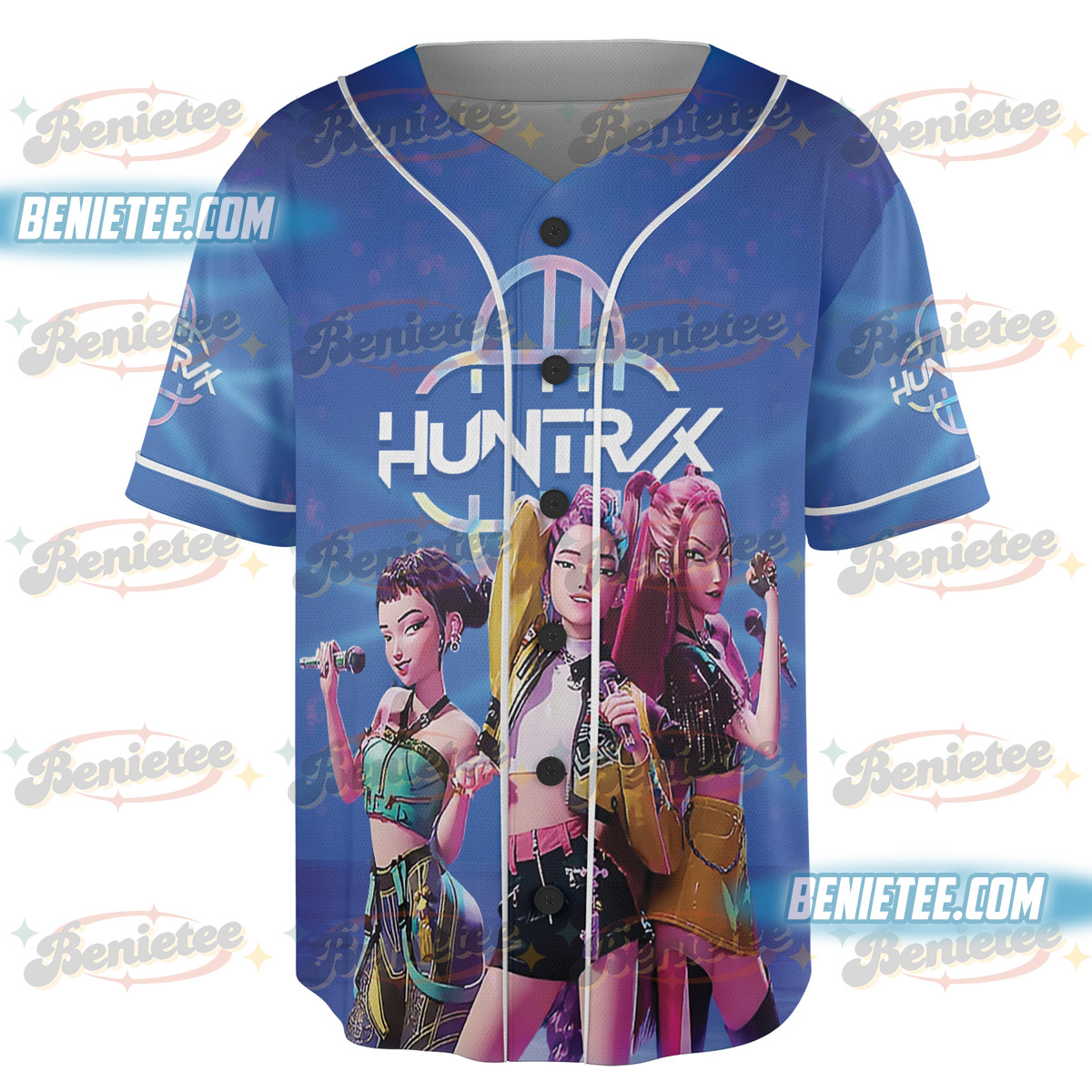 Demon Hunter Baseball Jersey, Derpy the Tiger & Bird Demon Hunter Jersey - Image 4