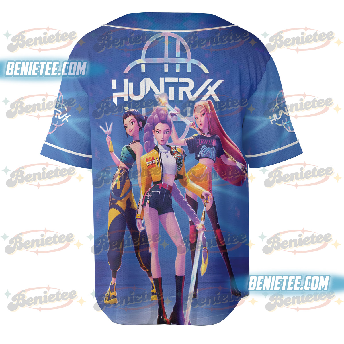 Demon Hunter Baseball Jersey, Derpy the Tiger & Bird Demon Hunter Jersey - Image 5