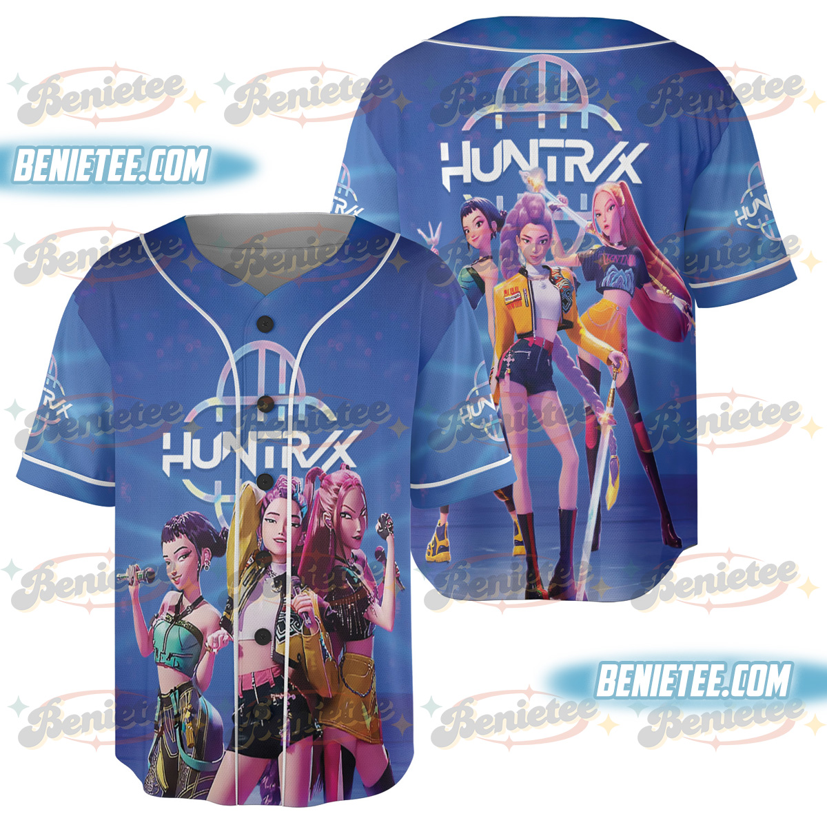 Demon Hunter Baseball Jersey, Derpy the Tiger & Bird Demon Hunter Jersey
