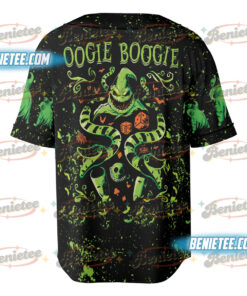 Alternative view of Oogie Boogie Jersey Shirt, Halloween Oogie Boogie Baseball Jersey Shirt, Nightmare Before Christmas Shirt, Horror Shirt, Halloween Gifts
