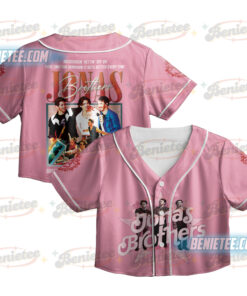Jonas Brothers Floral Tape Baseball Jersey Croptop, Retro Cassette Album Tee, Boy Band Graphic Shirt