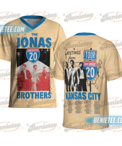 Vintage Style Jonas Brothers Concert Football Jersey