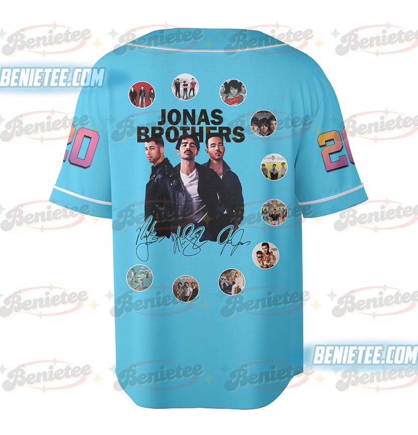 Albums 20th Anniversary Of Jonas Jersey, Living The Dream Tour 2025 Shirt, Jonas Brother Merch, Joe Jonas T-shirt - Image 3