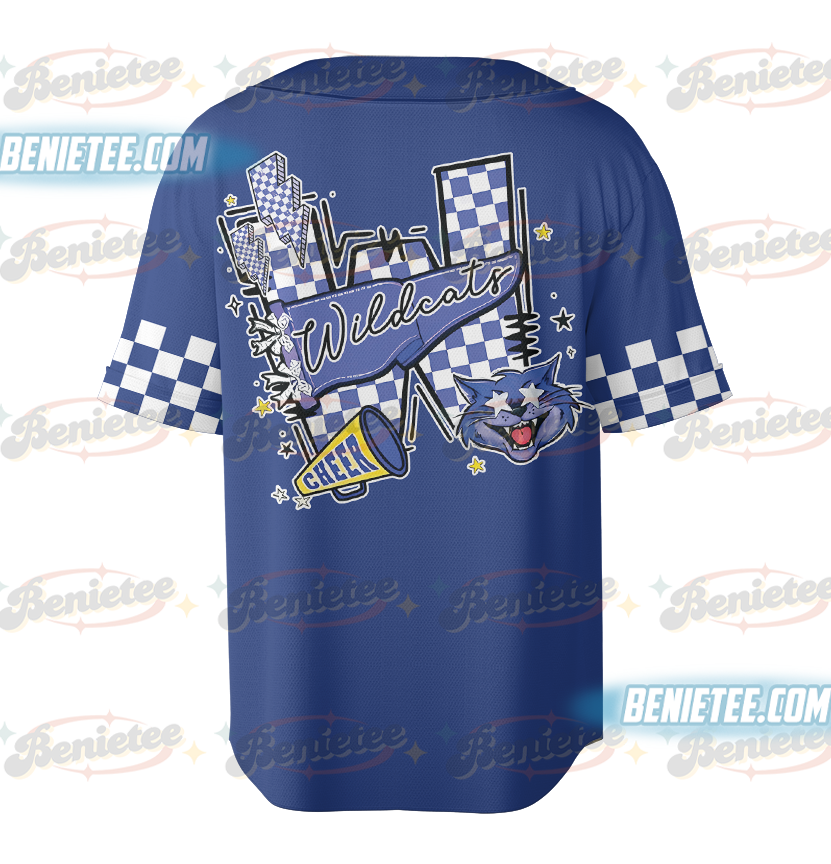 Vintage Custom Team Mascot Jersey, Custom Mascot School Checkerboard Spirit jersey, Game Day Shirt, Spirit Team Shirt, Checkerboard Cheer Mascot Tee - Image 3