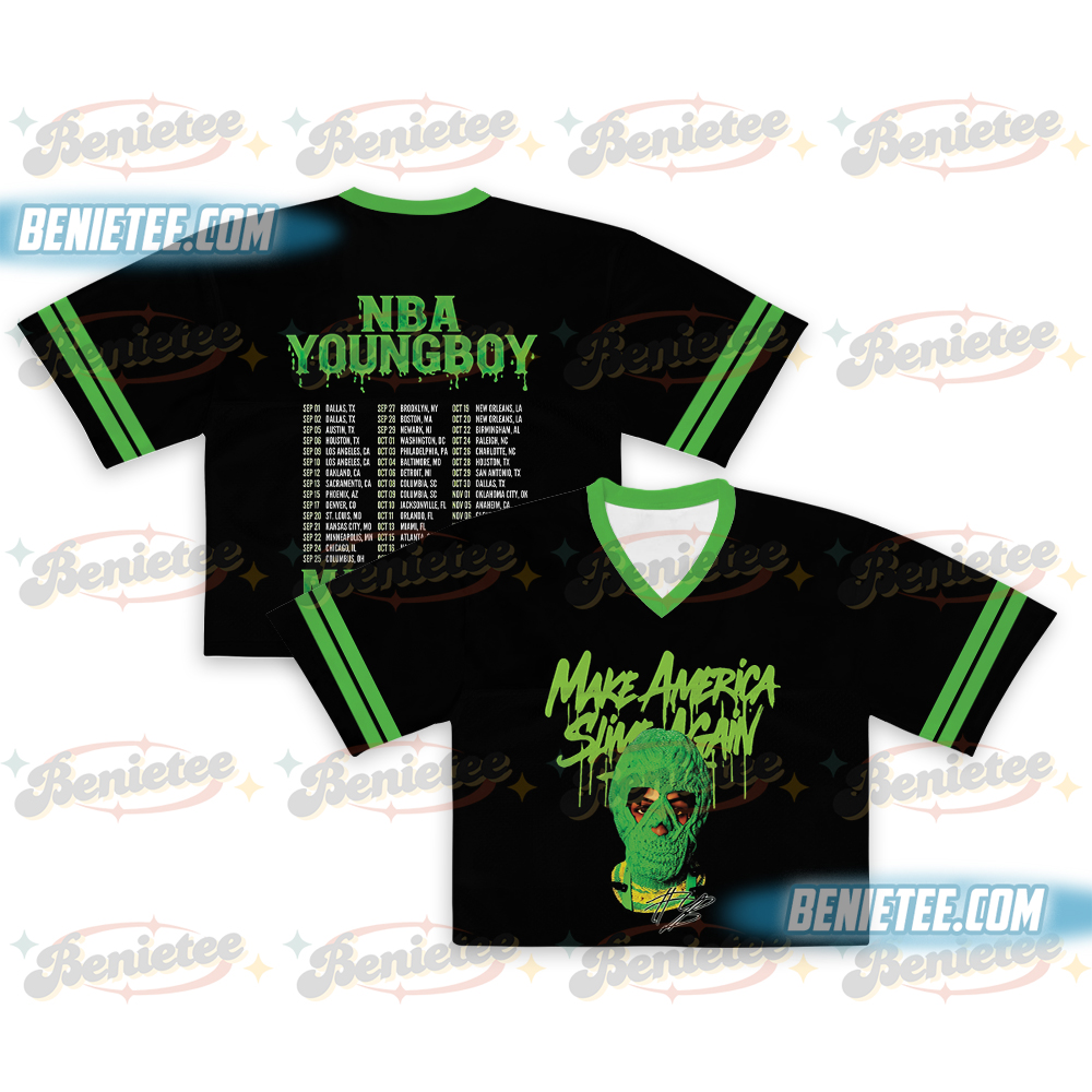 Youngboy Hiphop Vintage Crop top Football Jersey, NBA Youngboy 2025 Masa Tour Jersey, NBA Youngboy Masa Albums Shirt