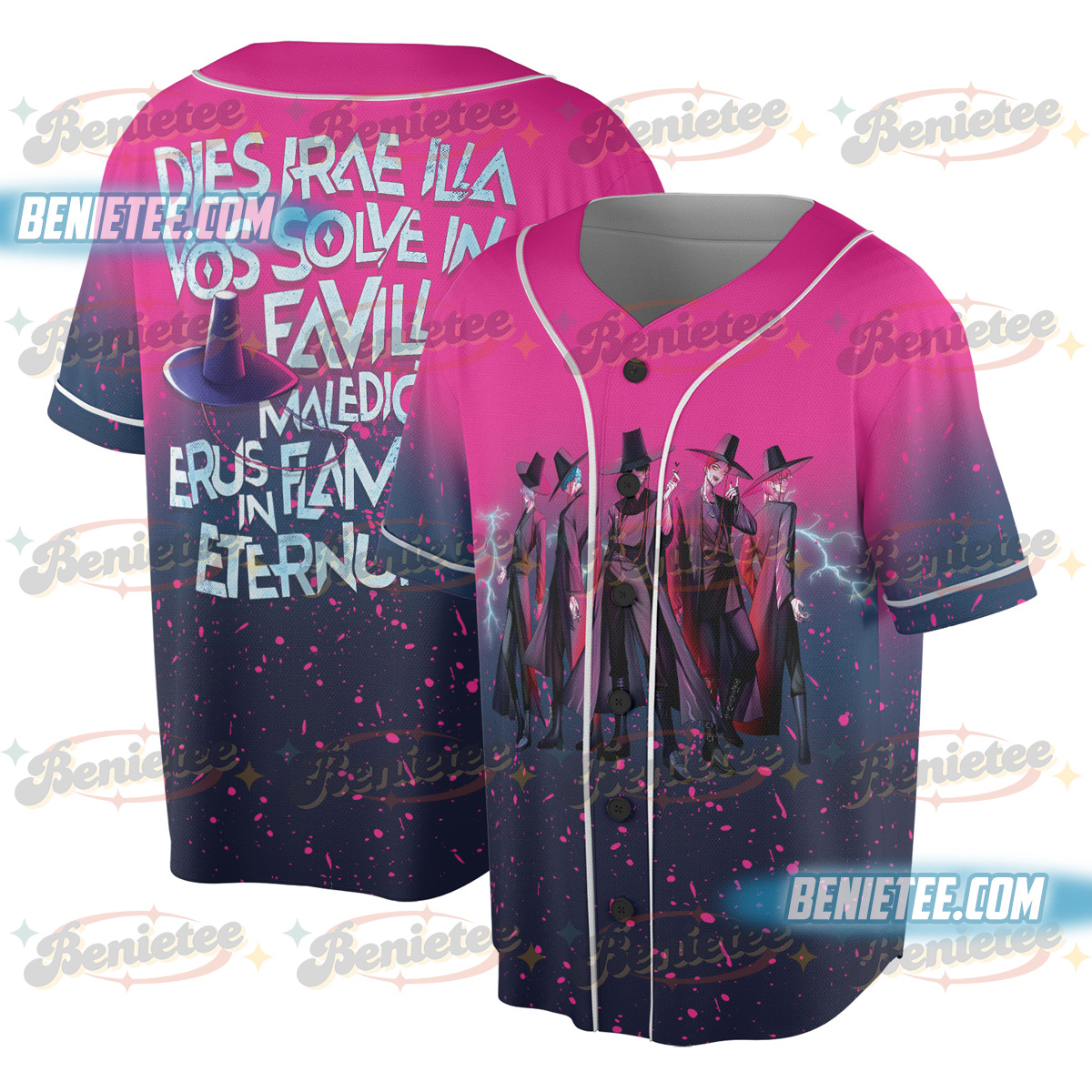 Kpop Demon Hunters Baseball Jersey, Jinu Dark version Jersey