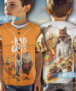 Alternative view of The Bad Guys Movie Baseball Jersey