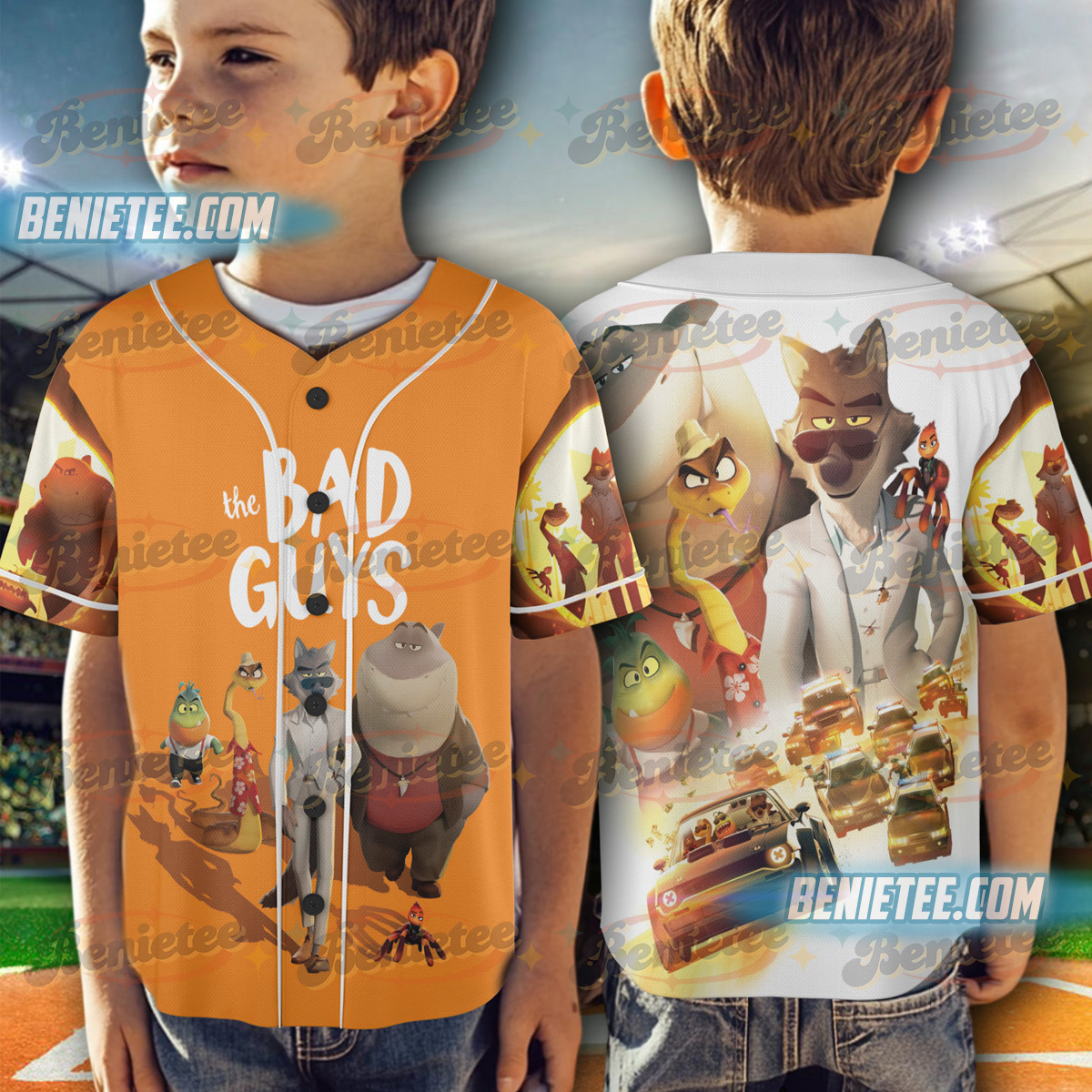 The Bad Guys Movie Baseball Jersey - Image 2