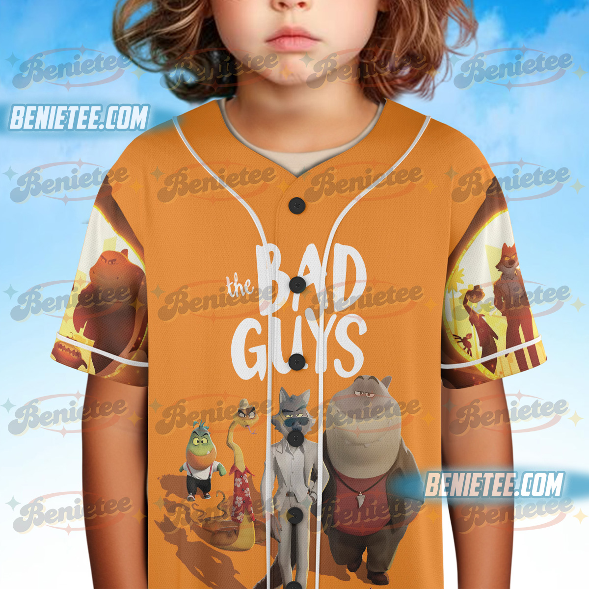 The Bad Guys Movie Baseball Jersey - Image 3