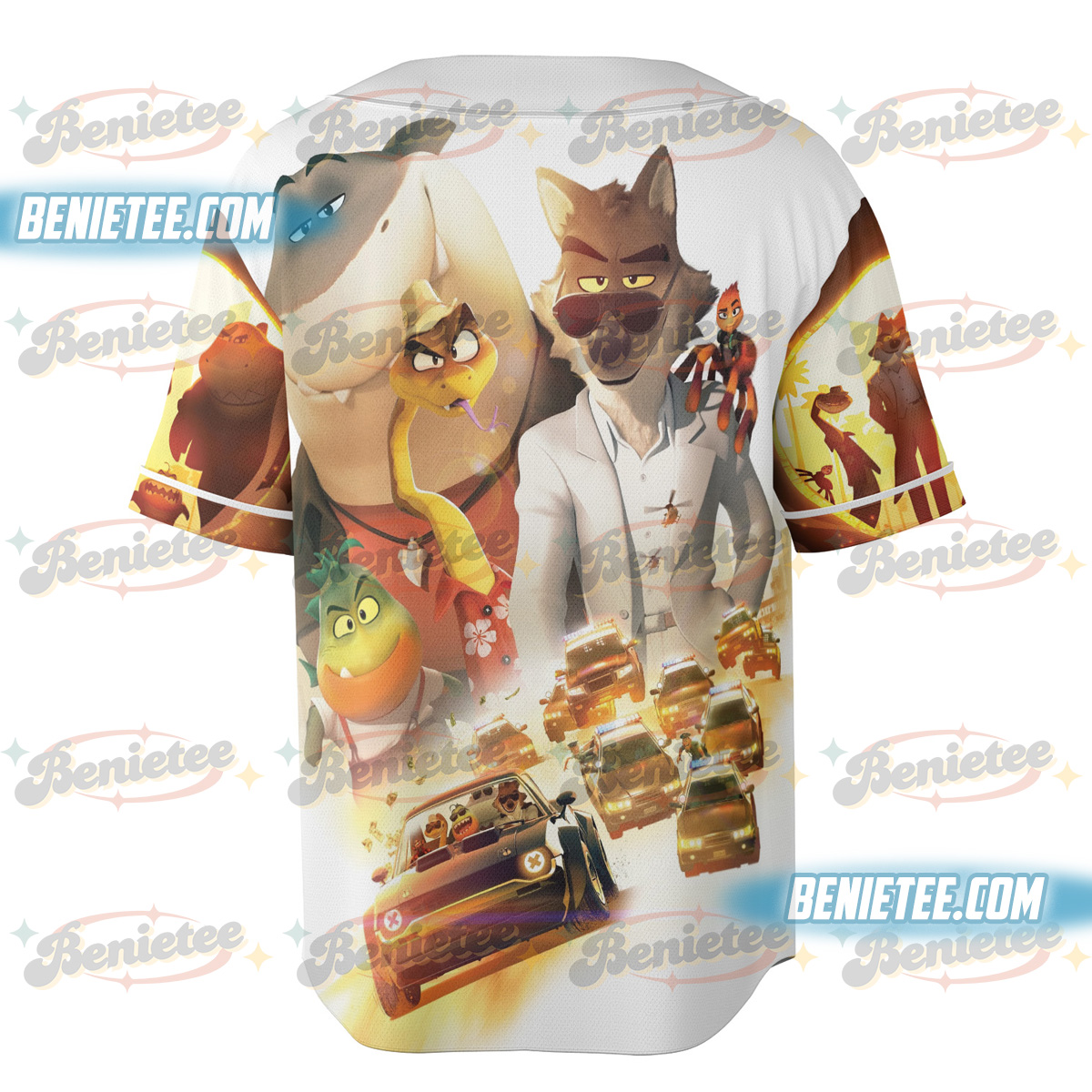 The Bad Guys Movie Baseball Jersey - Image 4