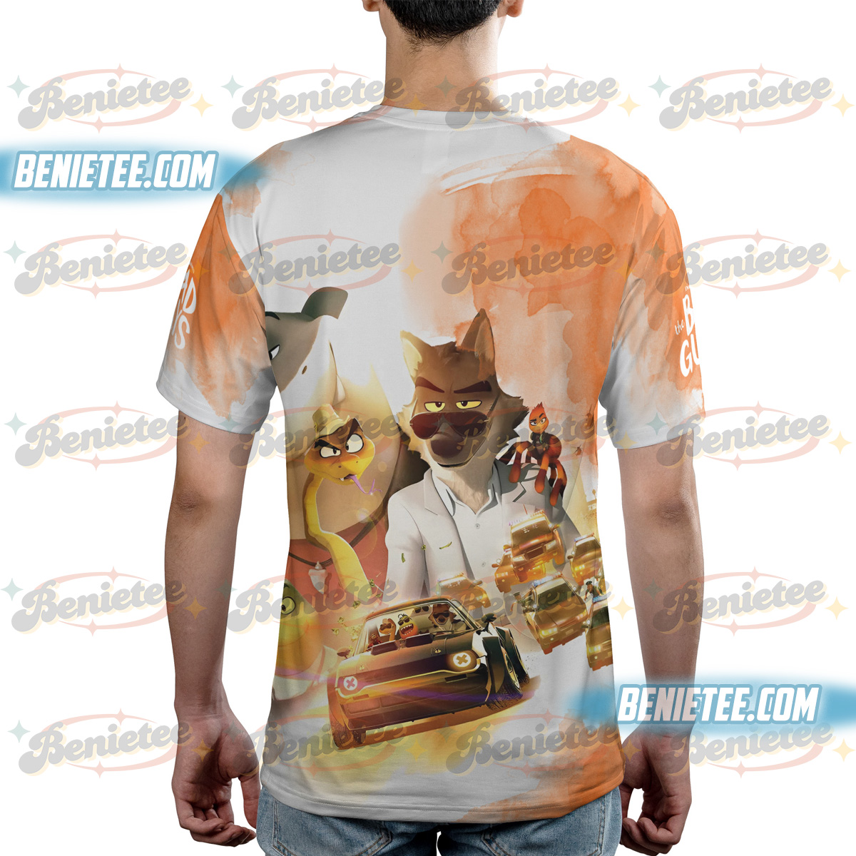 The Bad Guys Mr Wolf and Mr Snake T-Shirt 3D - Image 4