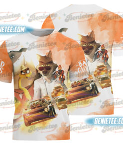 The Bad Guys Mr Wolf and Mr Snake T-Shirt 3D