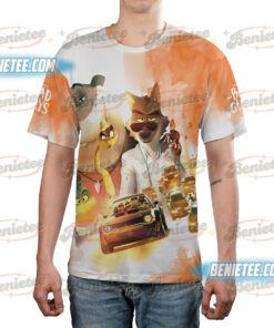 Alternative view of The Bad Guys Mr Wolf and Mr Snake T-Shirt 3D