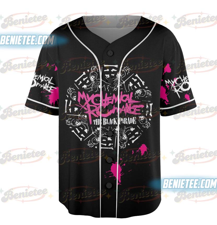 My Chemical Romance Baseball Jersey, 2025 Black Parade Tour MCR Band - Image 2