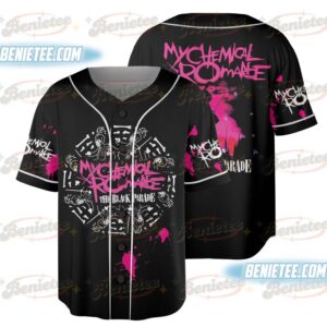 My Chemical Romance Baseball Jersey, 2025 Black Parade Tour MCR Band