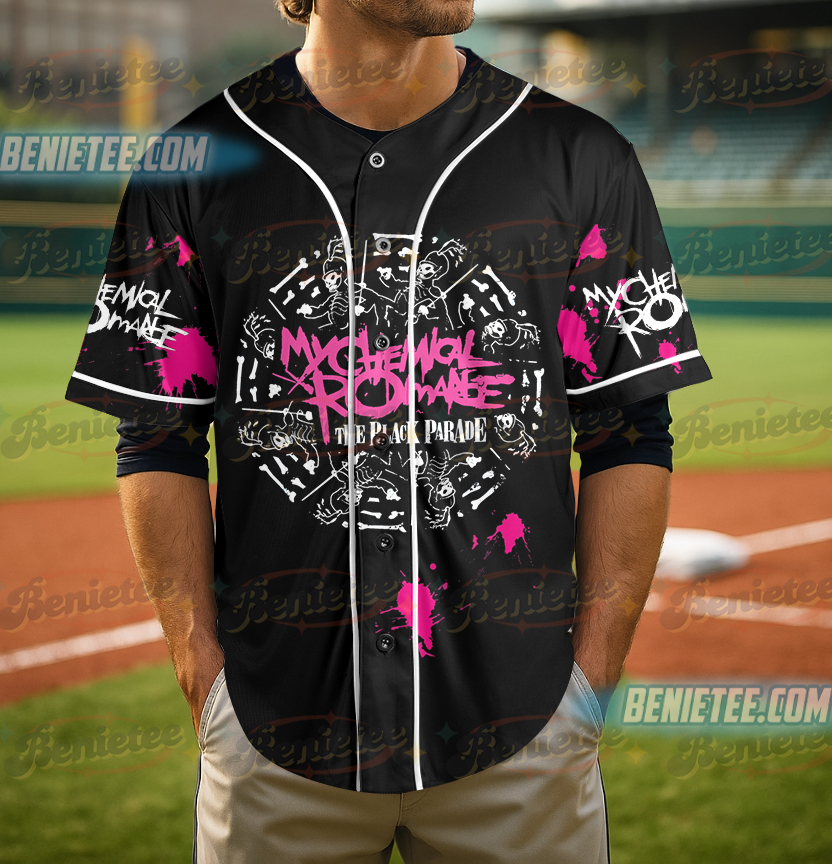 My Chemical Romance Baseball Jersey, 2025 Black Parade Tour MCR Band - Image 4