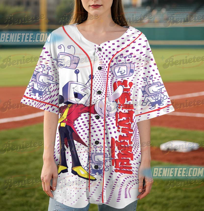 Tenna Deltarune Game Baseball Jersey, It’s TV Time Meme T-Shirt, Funny Tenna Fan Tee, DTG Video Game Shirt - Image 4