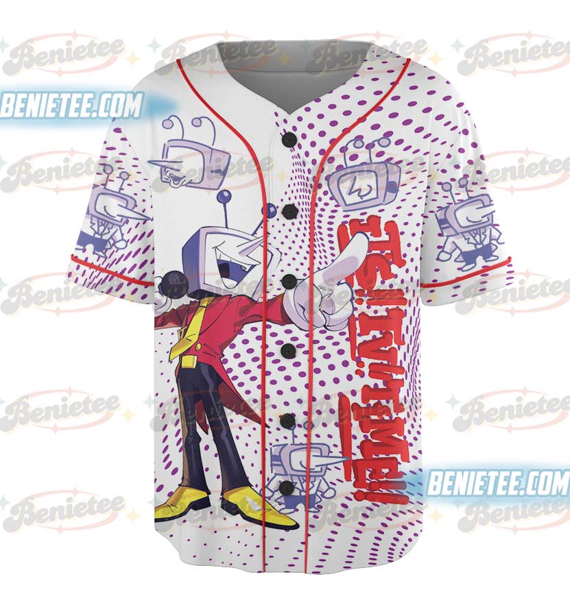 Tenna Deltarune Game Baseball Jersey, It’s TV Time Meme T-Shirt, Funny Tenna Fan Tee, DTG Video Game Shirt - Image 5