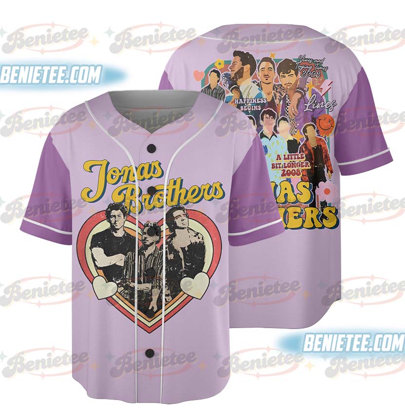 Jonas Bros 20th Annivesary Tour 2025 Baseball Jersey, Vintage Jonas Brothers Shirt, Retro 90s Tee