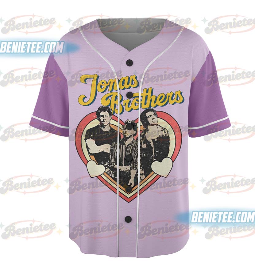Jonas Bros 20th Annivesary Tour 2025 Baseball Jersey, Vintage Jonas Brothers Shirt, Retro 90s Tee - Image 2