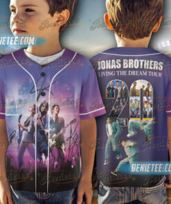 Alternative view of Jonas Brother Tour 2025 Baseball Jersey, Living The Dream Jersey