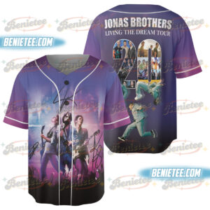 Jonas Brother Tour 2025 Baseball Jersey, Living The Dream Jersey
