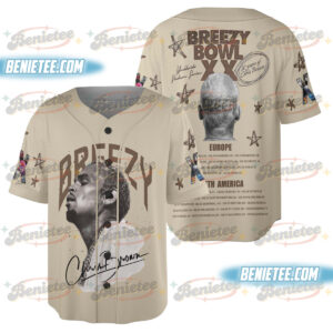 Chris Brown Breezy Bowl XX Baseball Jersey