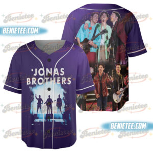 Albums Jonas Brothers Baseball Jersey, Living The Dream Tour 2025 Jersey