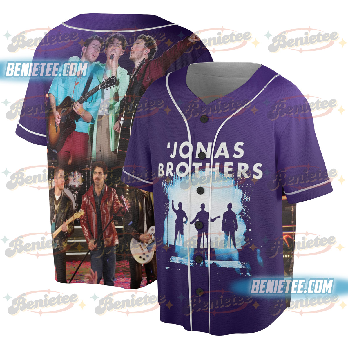 Albums Jonas Brothers Baseball Jersey, Living The Dream Tour 2025 Jersey - Image 6