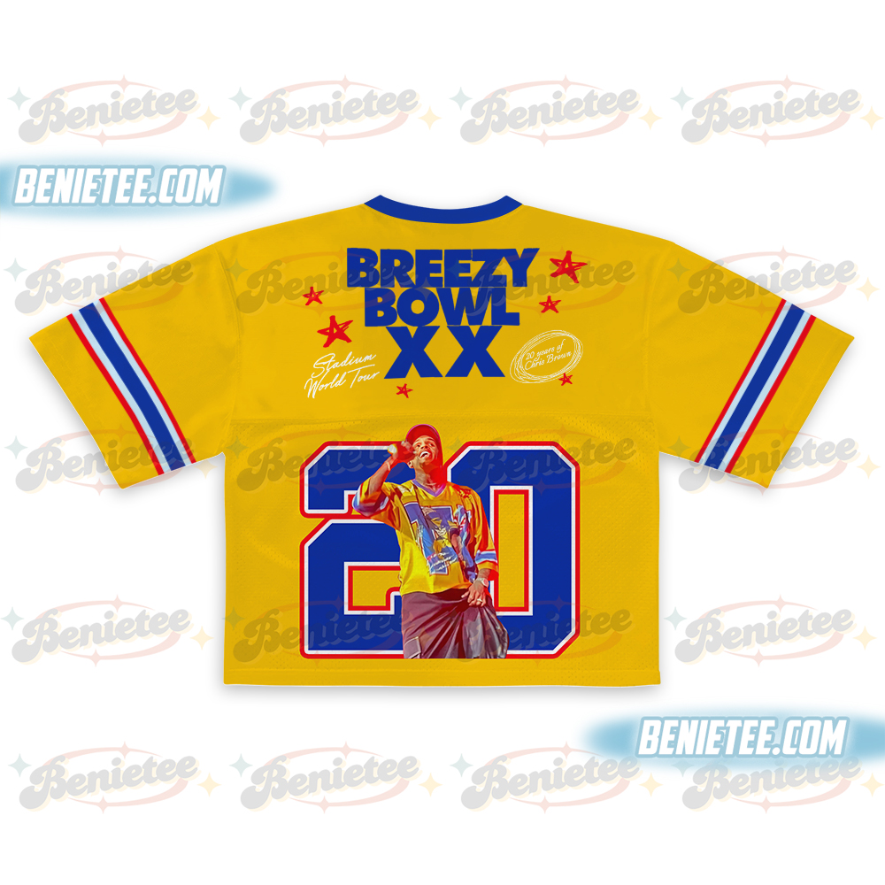 Personalized Chris Brown Football Jersey, Concert outfit - Image 3