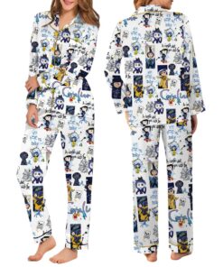 Alternative view of Coraline Halloween Pajamas Set Long, Coraline Fan Tee, Spooky Character Pajamas