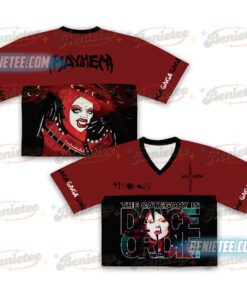 Lady Gaga The Mayhem Ball Tour Croptop Football Jersey, Concert 2025 Jersey