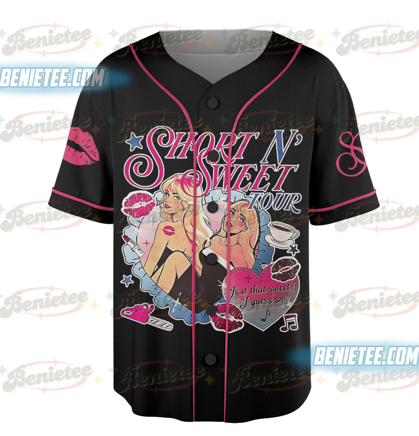 Sabrina Carpenter Short n Sweet Tour 2025 Baseball Jersey, Pop Star Concert Jersey - Image 5