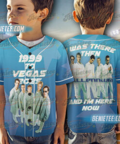 Alternative view of Backstreet Boys I was There Concert Baseball Jersey, Backstreet Band Tour 2025 Vintage Jersey, 1999 to Vegas 2025 Shirt