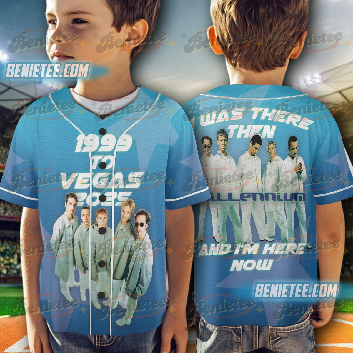 Backstreet Boys I was There Concert Baseball Jersey, Backstreet Band Tour 2025 Vintage Jersey, 1999 to Vegas 2025 Shirt - Image 2