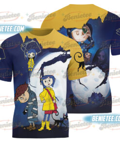 Coraline Halloween Movie T-shirt 3D