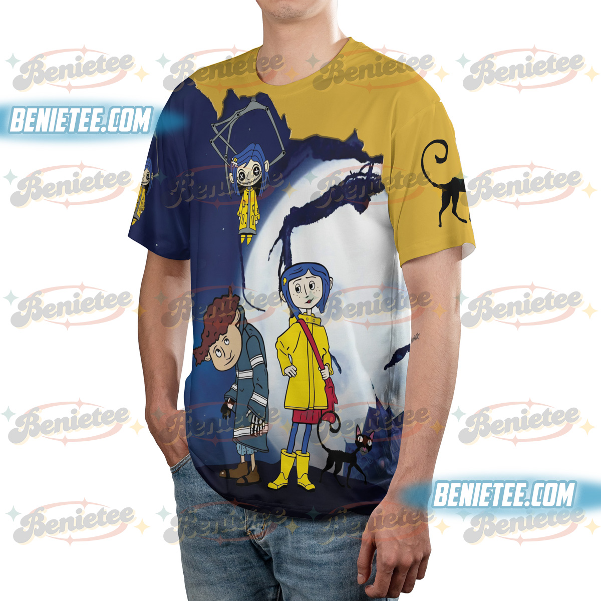 Coraline Halloween Movie T-shirt 3D - Image 3