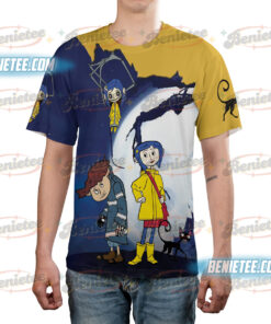 Alternative view of Coraline Halloween Movie T-shirt 3D