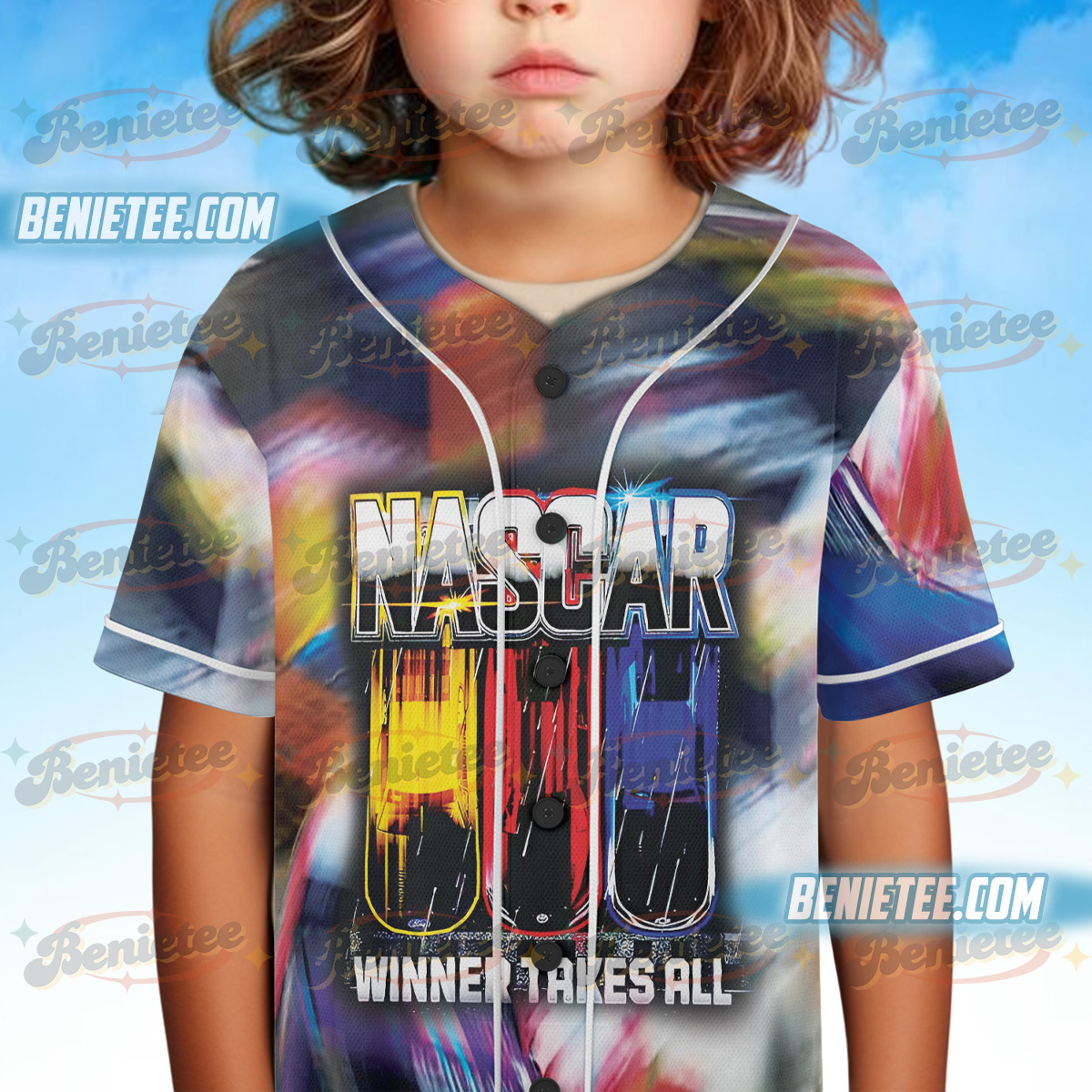 Checkered Flag Sports NASCAR 2025 Cup Series Schedule Baseball Jersey - Image 3