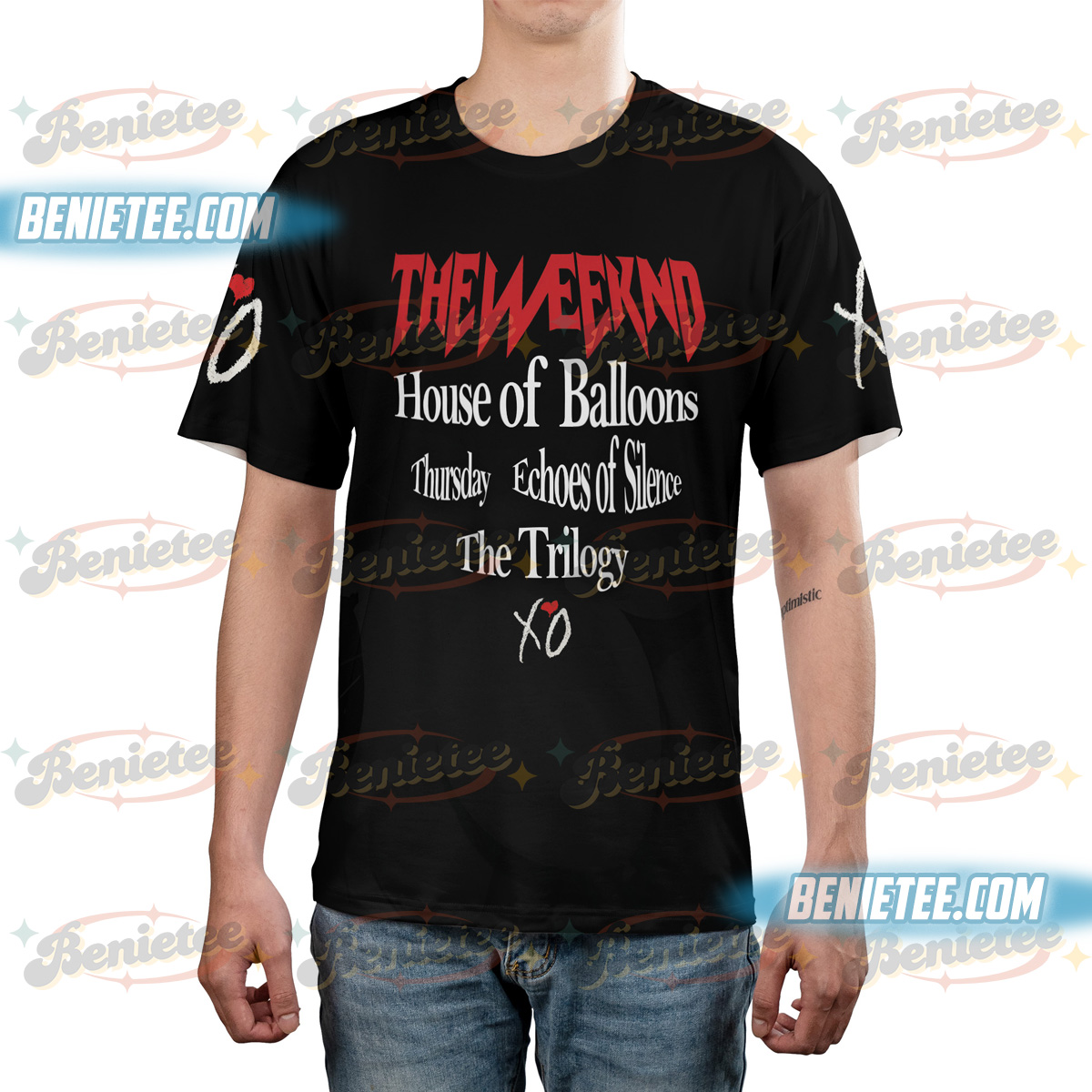 The Weeknd Poster Baseball Jersey, Concert Streetwear Jersey - Image 2