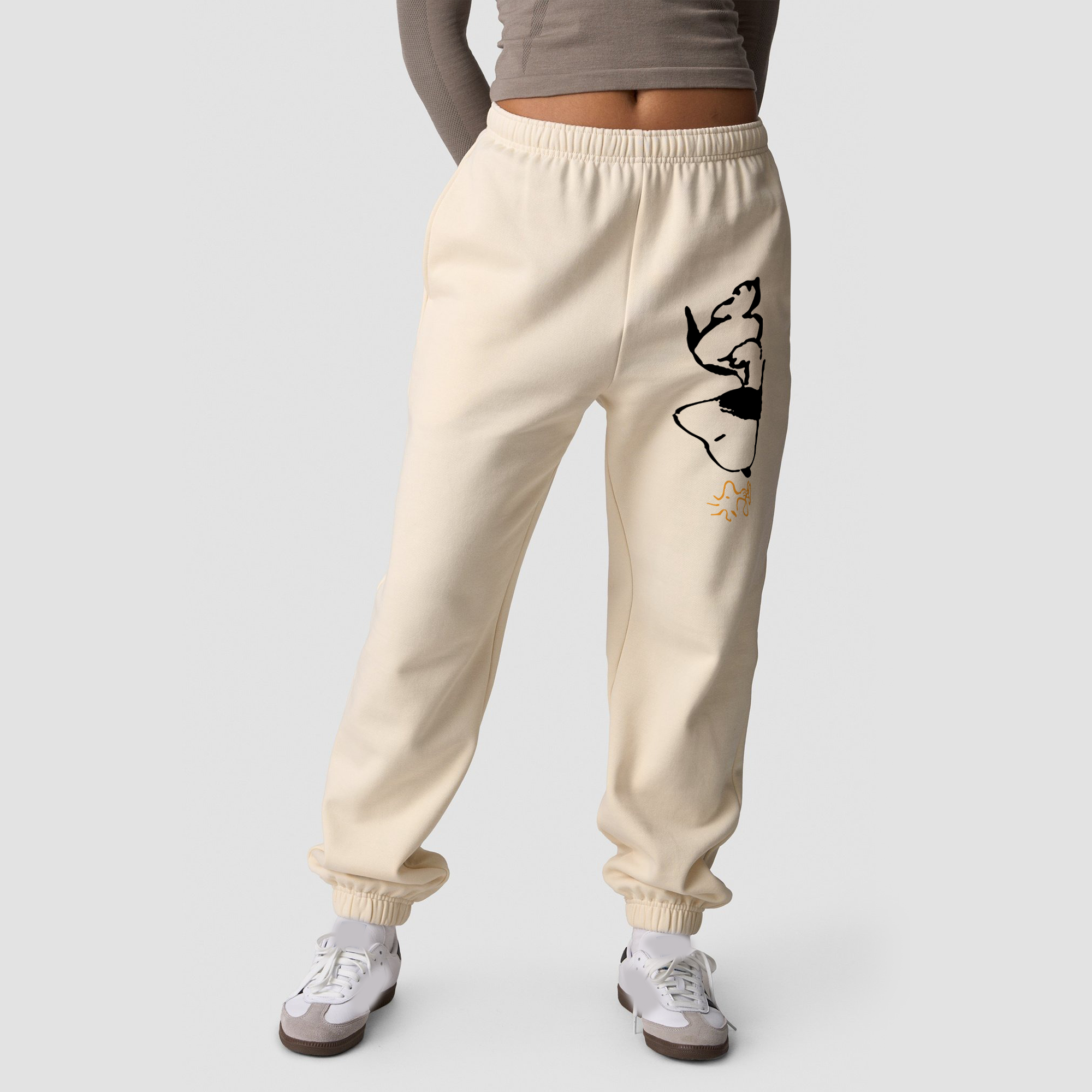 Christmas Snoopy Sweatpants, Snoopy Beagles Abbey Road Pants - Image 3
