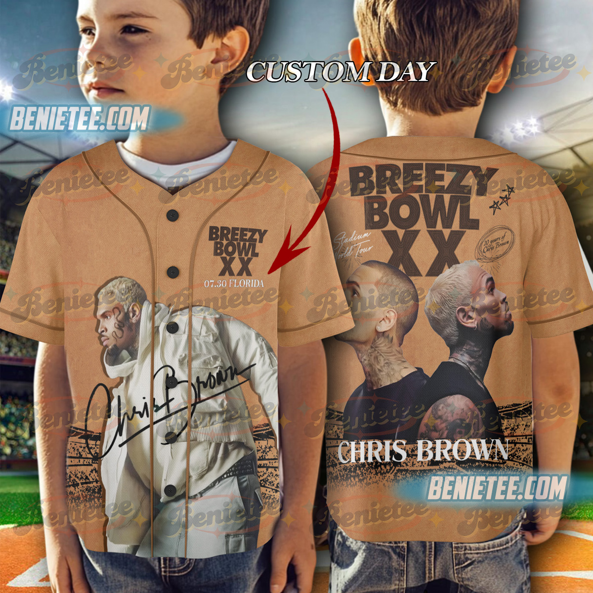 Personalized Breezy Bowl Tour Jersey, Custom Breezy Bowl XX 2025 Shirt - Image 4