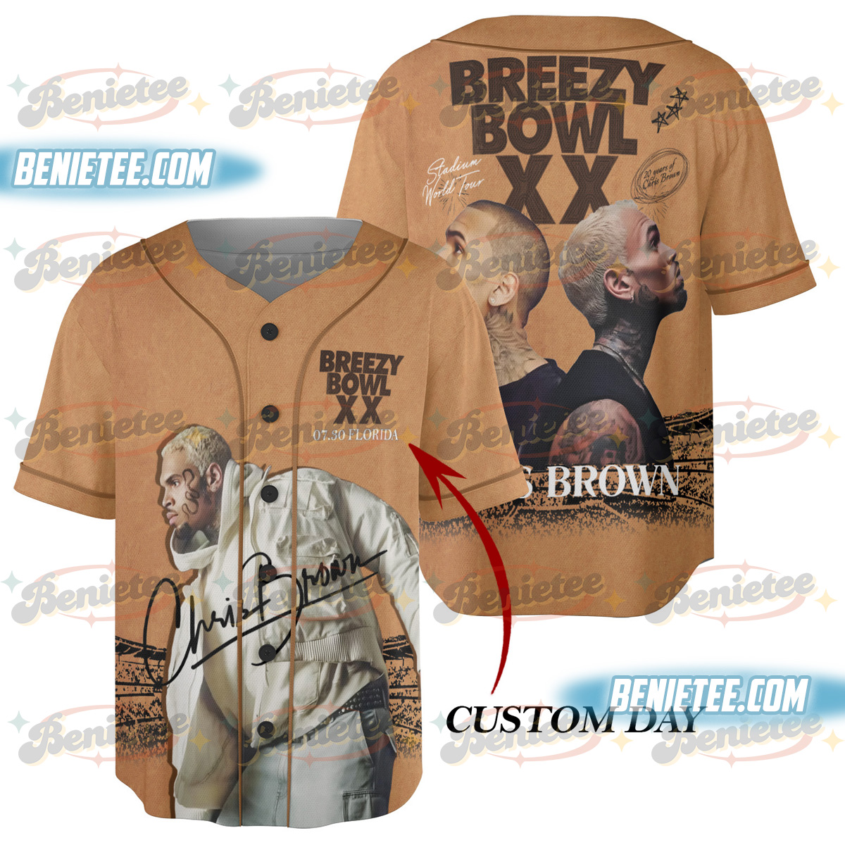 Personalized Breezy Bowl Tour Jersey, Custom Breezy Bowl XX 2025 Shirt - Image 5