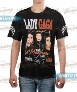Alternative view of Cool Lady Gaga Mayhem 2025 New Album Baseball Jersey
